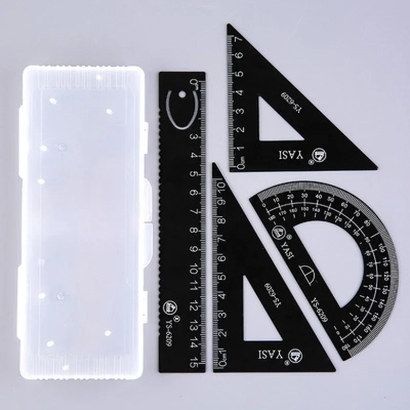 Office Technician - Set of 4 Aluminum Straight Rulers