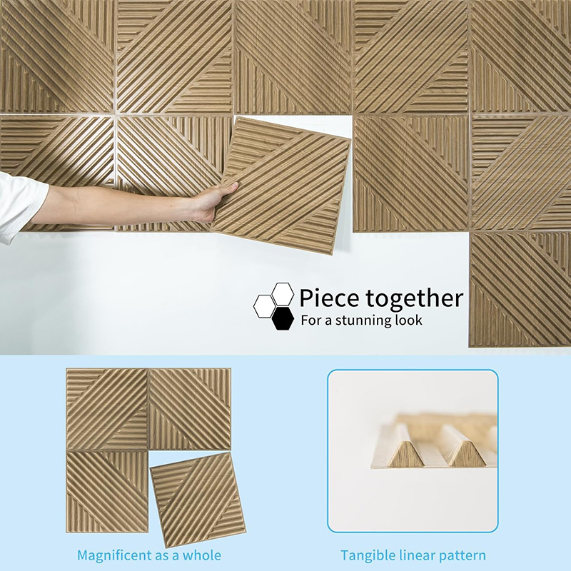 12 Pcs  3D Wall Panel 30x30cm  - đánh giá và giá Office Technician